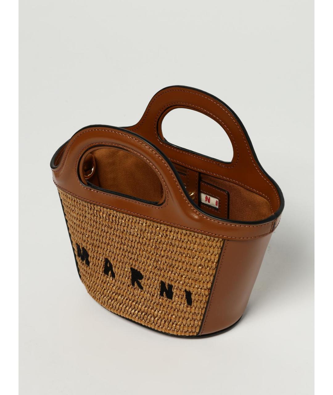 MARNI Коричневая сумка тоут, фото 5