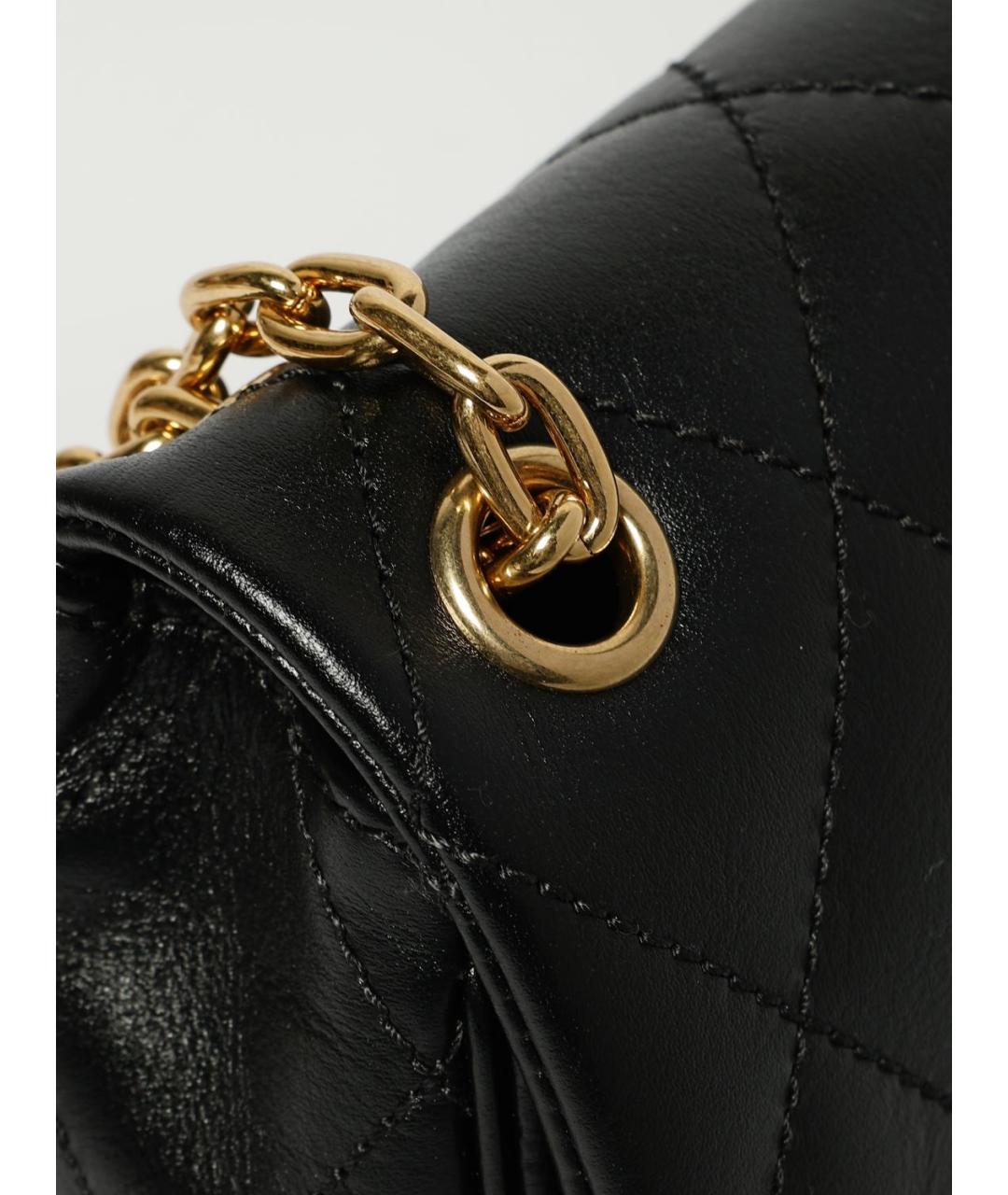 BURBERRY Черная кожаная сумка через плечо, фото 4