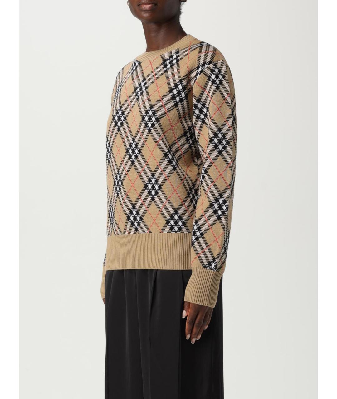 BURBERRY Бежевый джемпер / свитер, фото 4