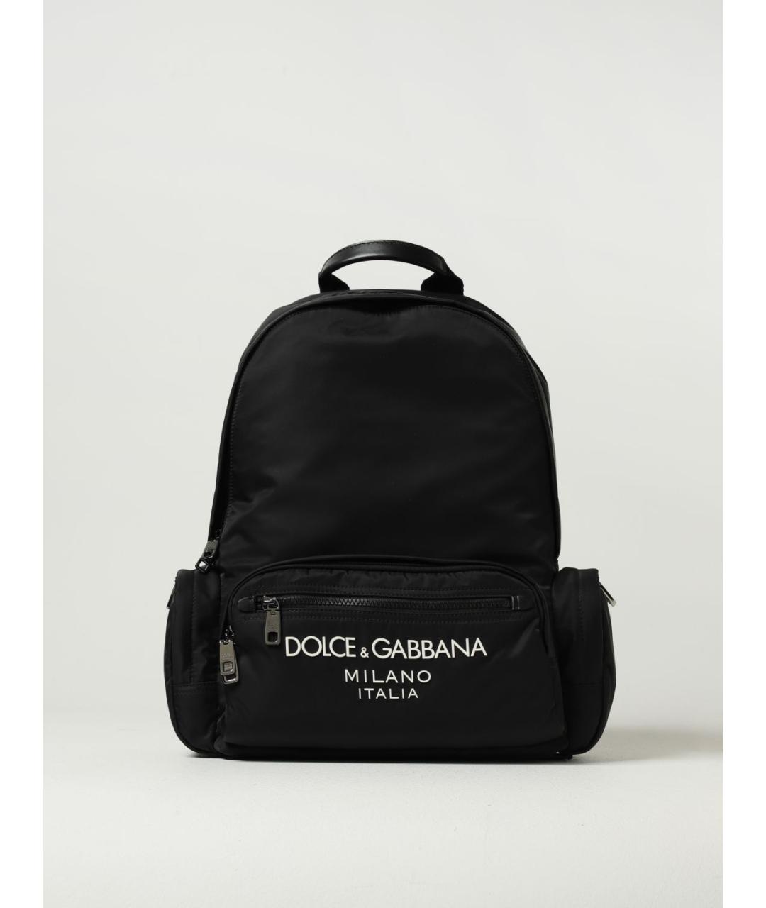 DOLCE&GABBANA Черный синтетический рюкзак, фото 6