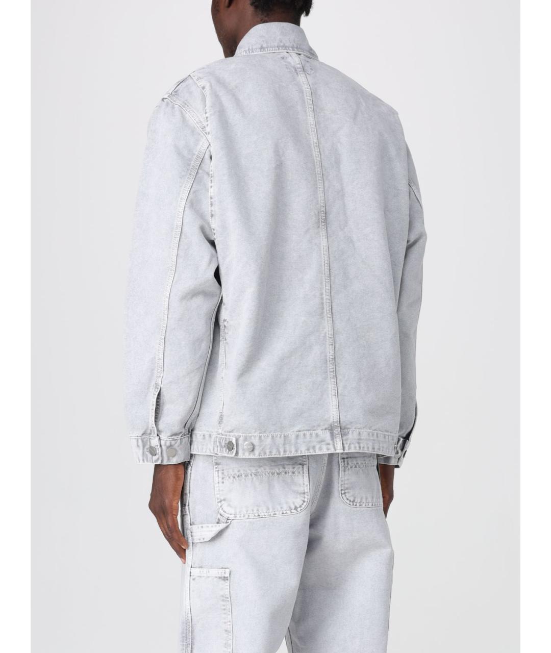 CARHARTT WIP Серая хлопковая куртка, фото 4