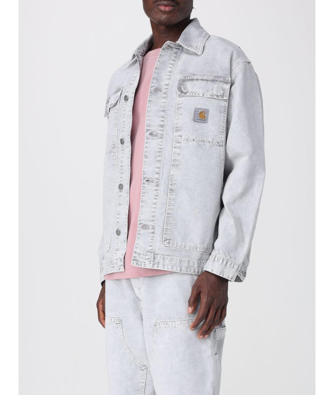 CARHARTT WIP Серая хлопковая куртка, фото 5