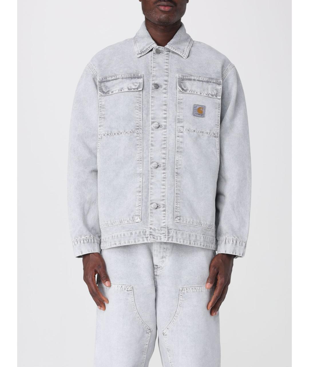 CARHARTT WIP Серая хлопковая куртка, фото 2