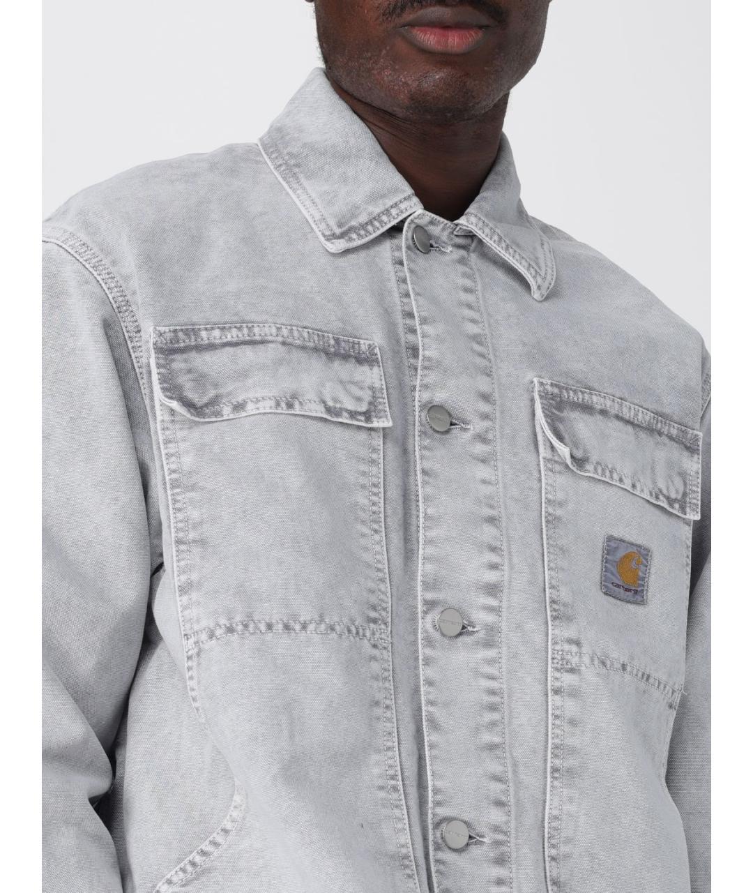 CARHARTT WIP Серая хлопковая куртка, фото 6