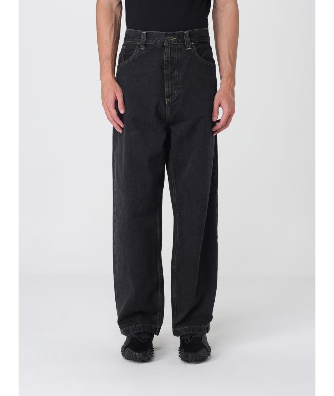 CARHARTT WIP Черные хлопковые повседневные брюки, фото 2