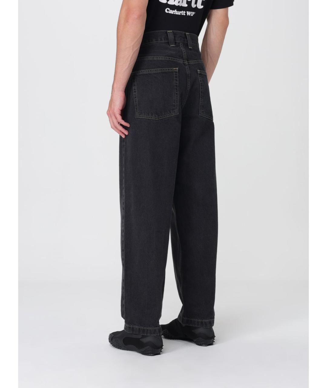 CARHARTT WIP Черные хлопковые повседневные брюки, фото 3