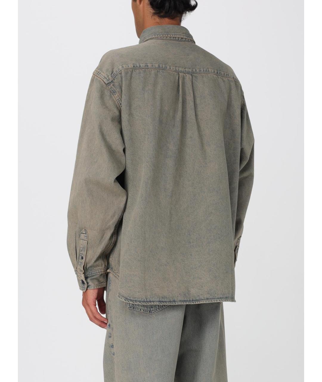 CARHARTT WIP Серая хлопковая кэжуал рубашка, фото 4