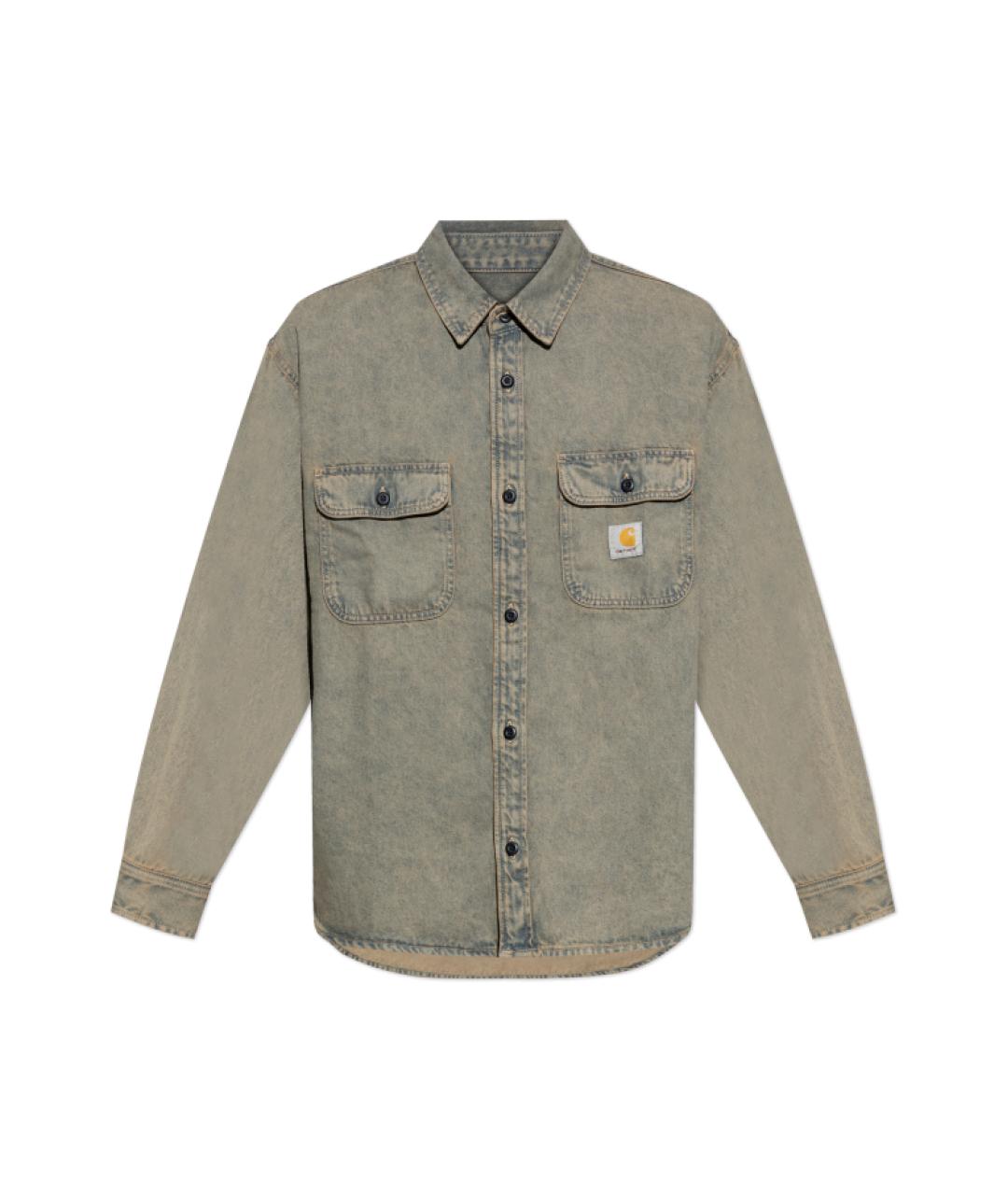 CARHARTT WIP Серая хлопковая кэжуал рубашка, фото 1