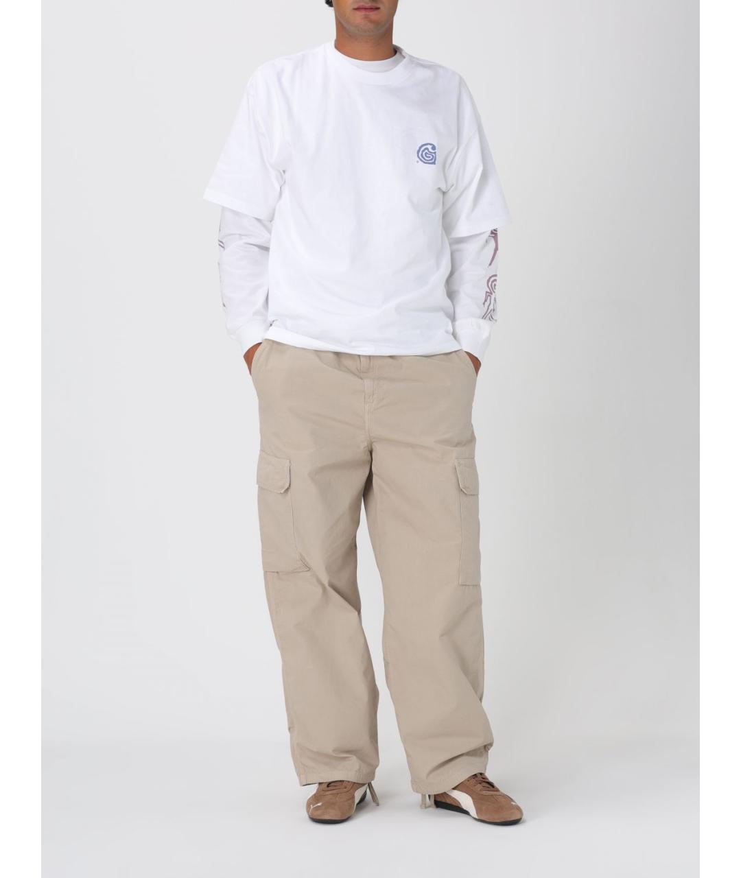 CARHARTT WIP Бежевые повседневные брюки, фото 2