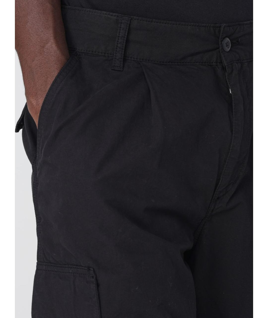 CARHARTT WIP Черные хлопковые повседневные брюки, фото 4