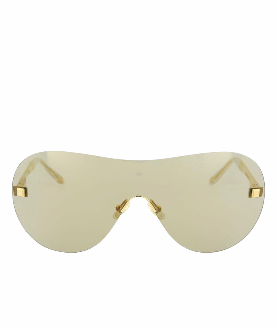 BOUCHERON Коричневые металлические солнцезащитные очки, фото 1