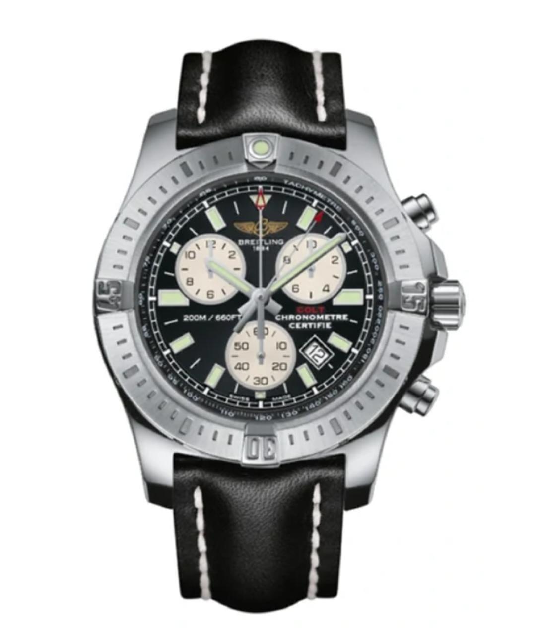 BREITLING Черные стальные часы, фото 1