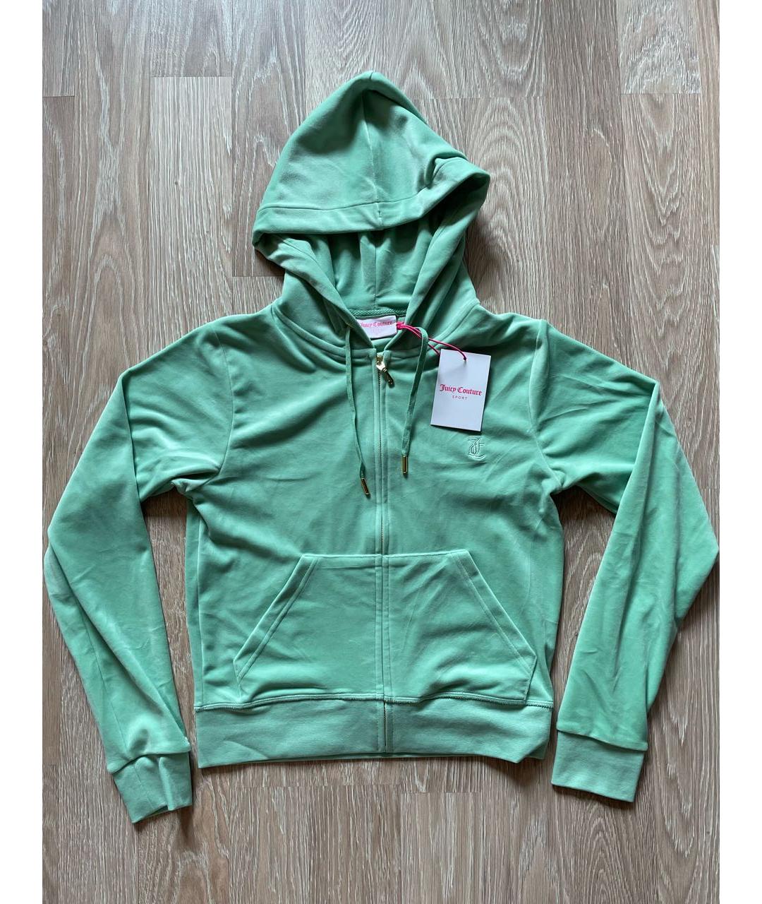 JUICY COUTURE Зеленый полиэстеровый костюм с брюками, фото 9