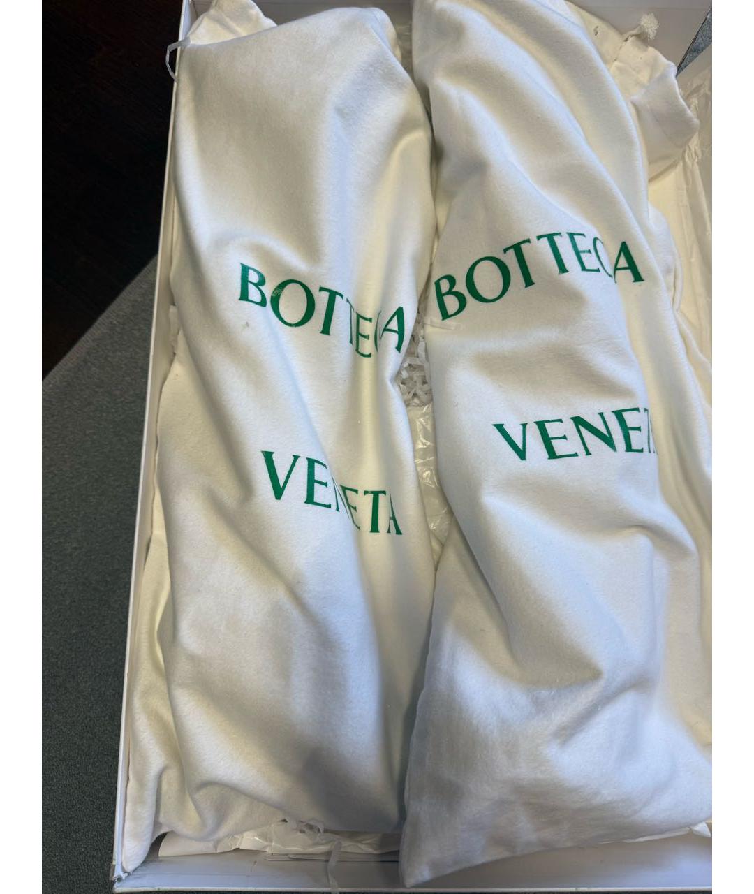 BOTTEGA VENETA Черные кожаные сапоги, фото 6