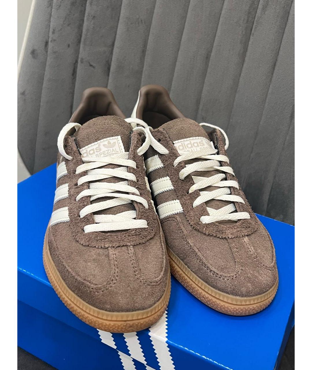 ADIDAS Коричневые замшевые кеды, фото 2
