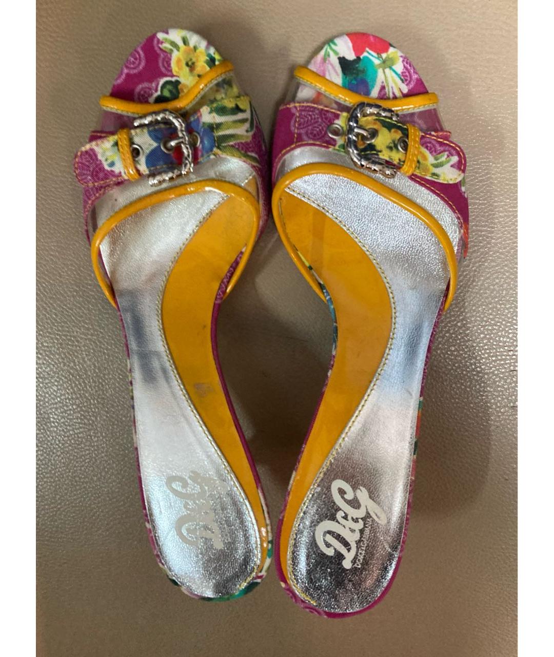 DOLCE&GABBANA Текстильные сабо, фото 3