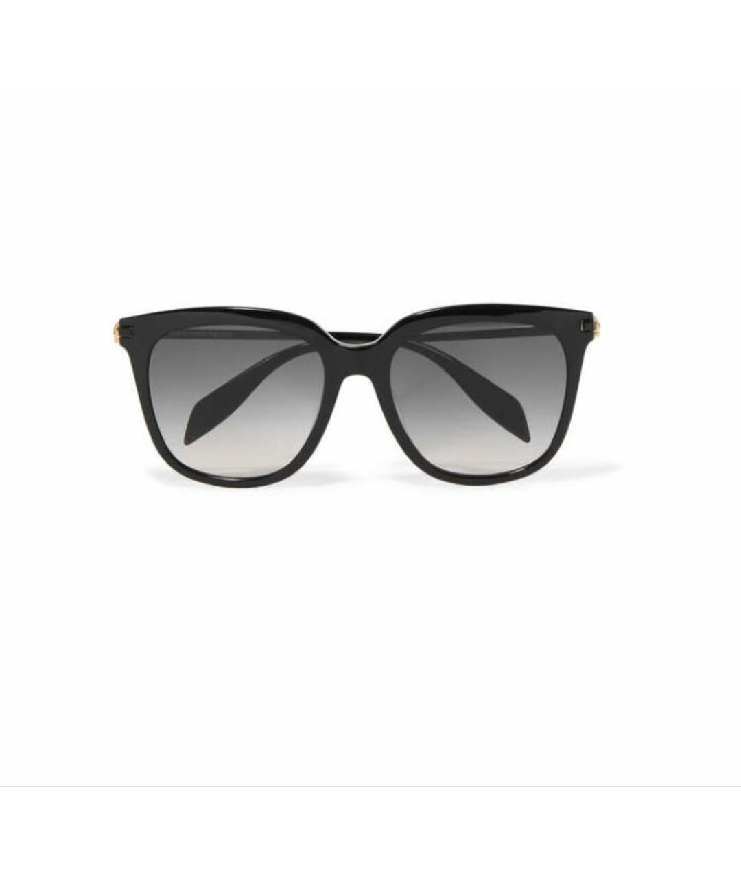 ALEXANDER MCQUEEN Черные пластиковые солнцезащитные очки, фото 1