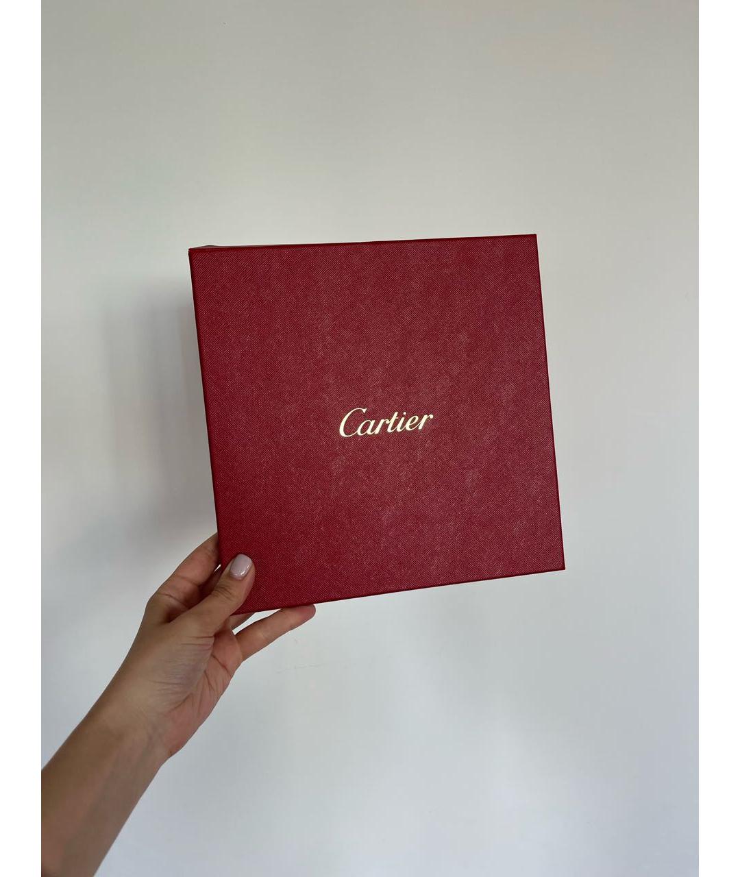 CARTIER Оранжевый шелковый платок, фото 4