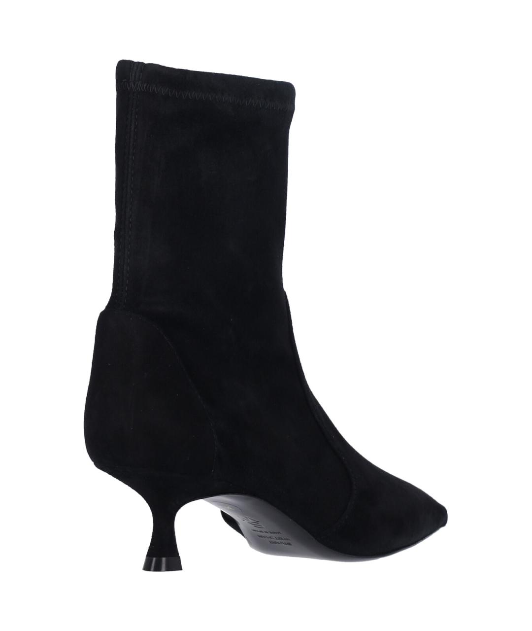 STUART WEITZMAN Черные замшевые сапоги, фото 4