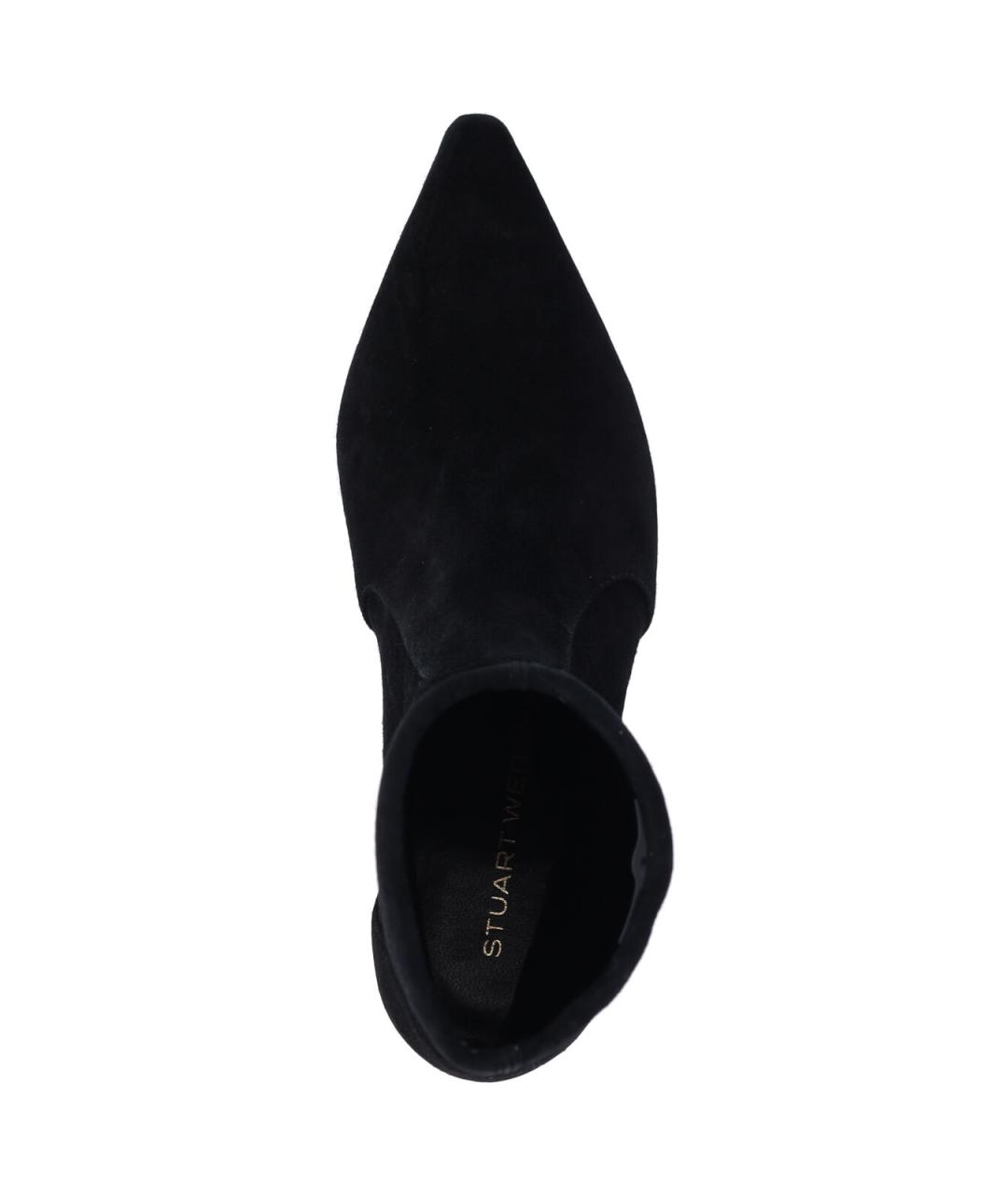 STUART WEITZMAN Черные замшевые сапоги, фото 5