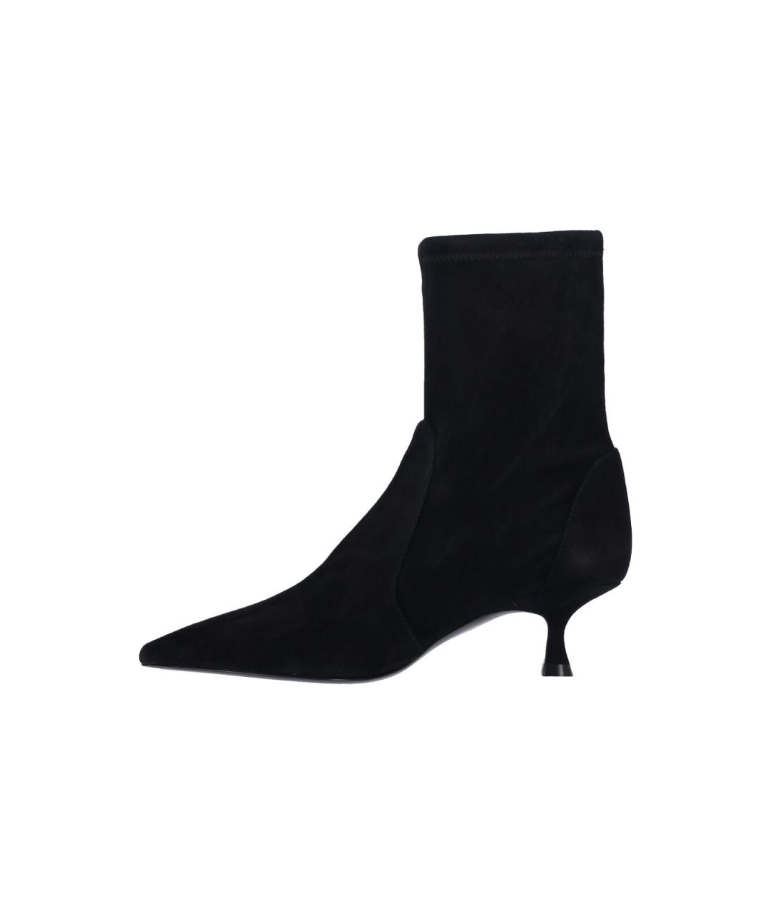 STUART WEITZMAN Черные замшевые сапоги, фото 3
