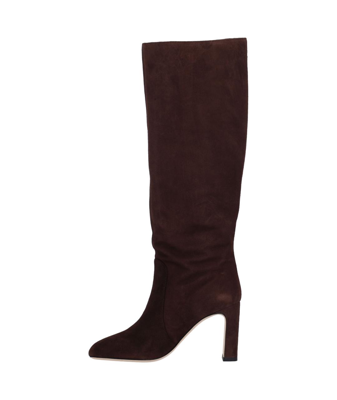 STUART WEITZMAN Коричневые замшевые сапоги, фото 3