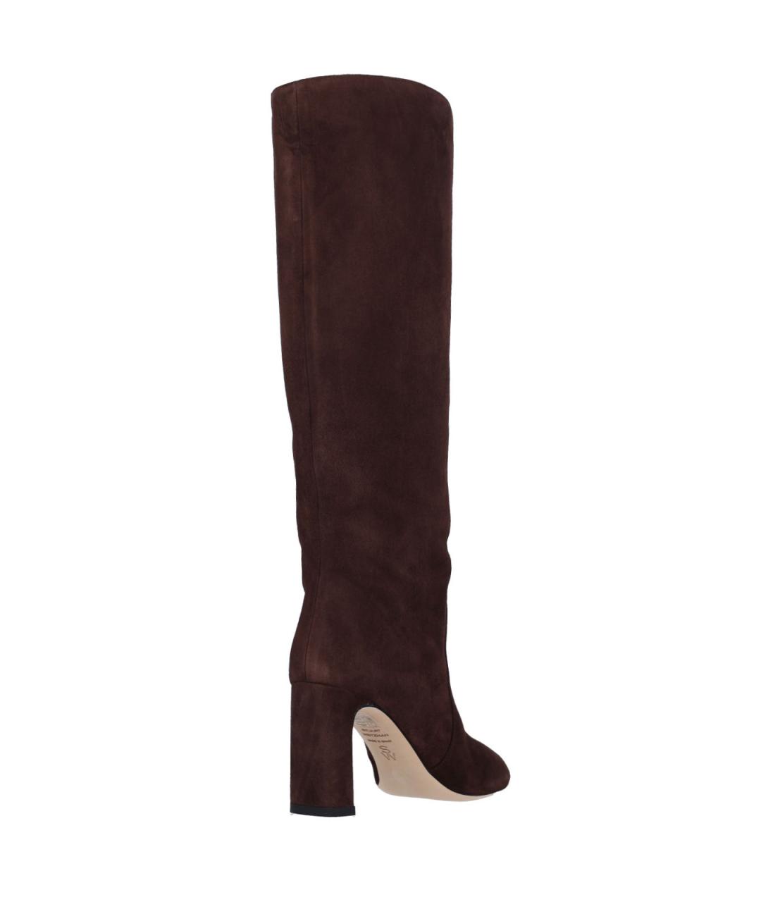 STUART WEITZMAN Коричневые замшевые сапоги, фото 4