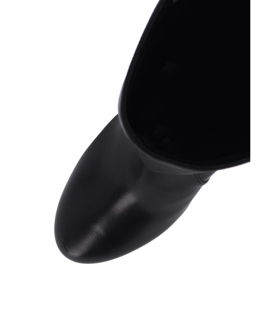 STUART WEITZMAN Черные кожаные сапоги, фото 5