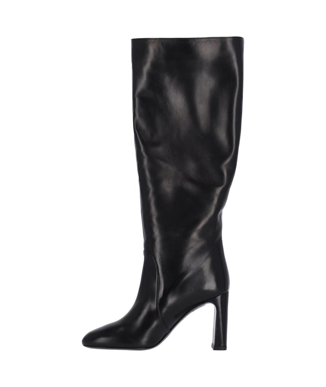 STUART WEITZMAN Черные кожаные сапоги, фото 3