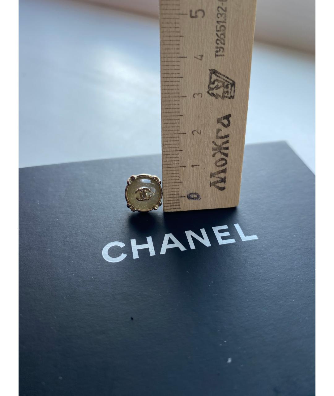 CHANEL Золотые металлические серьги, фото 5