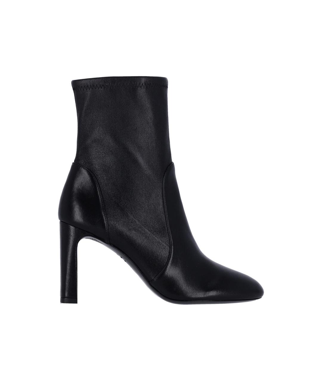 STUART WEITZMAN Черные кожаные сапоги, фото 1