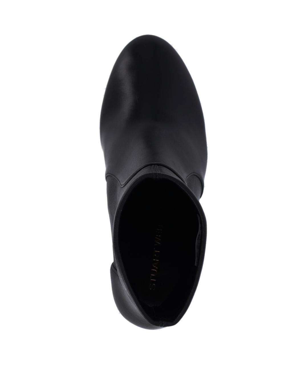 STUART WEITZMAN Черные кожаные сапоги, фото 5