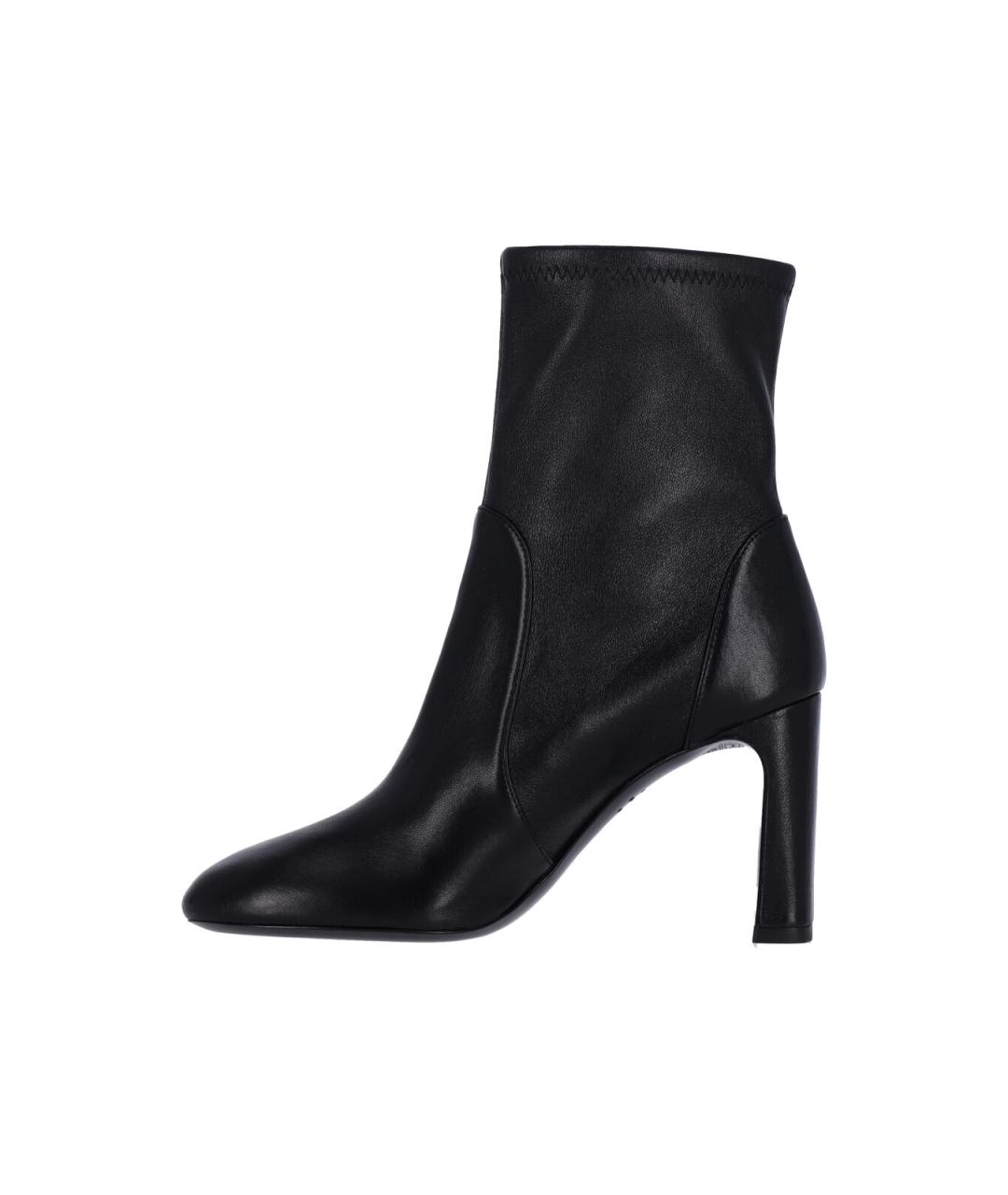 STUART WEITZMAN Черные кожаные сапоги, фото 3