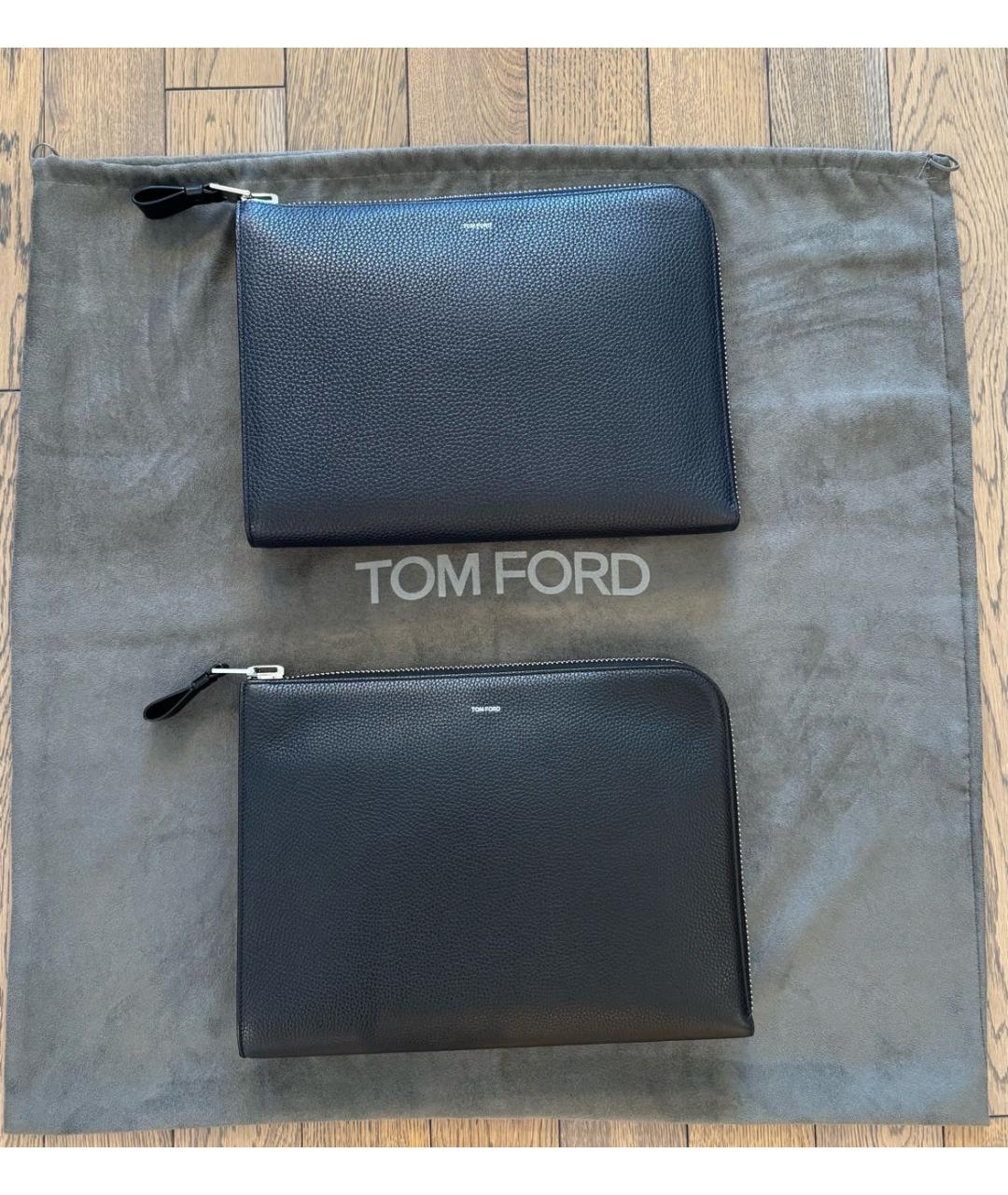 TOM FORD Темно-синяя кожаная папка для документов, фото 8