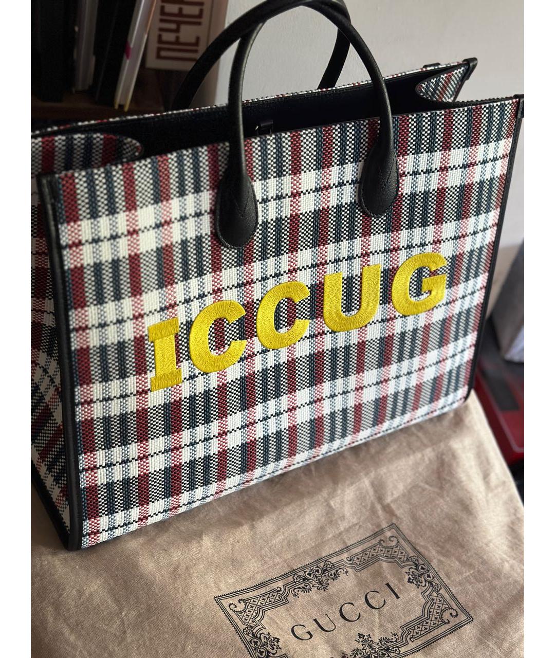 GUCCI Мульти тканевая сумка тоут, фото 2