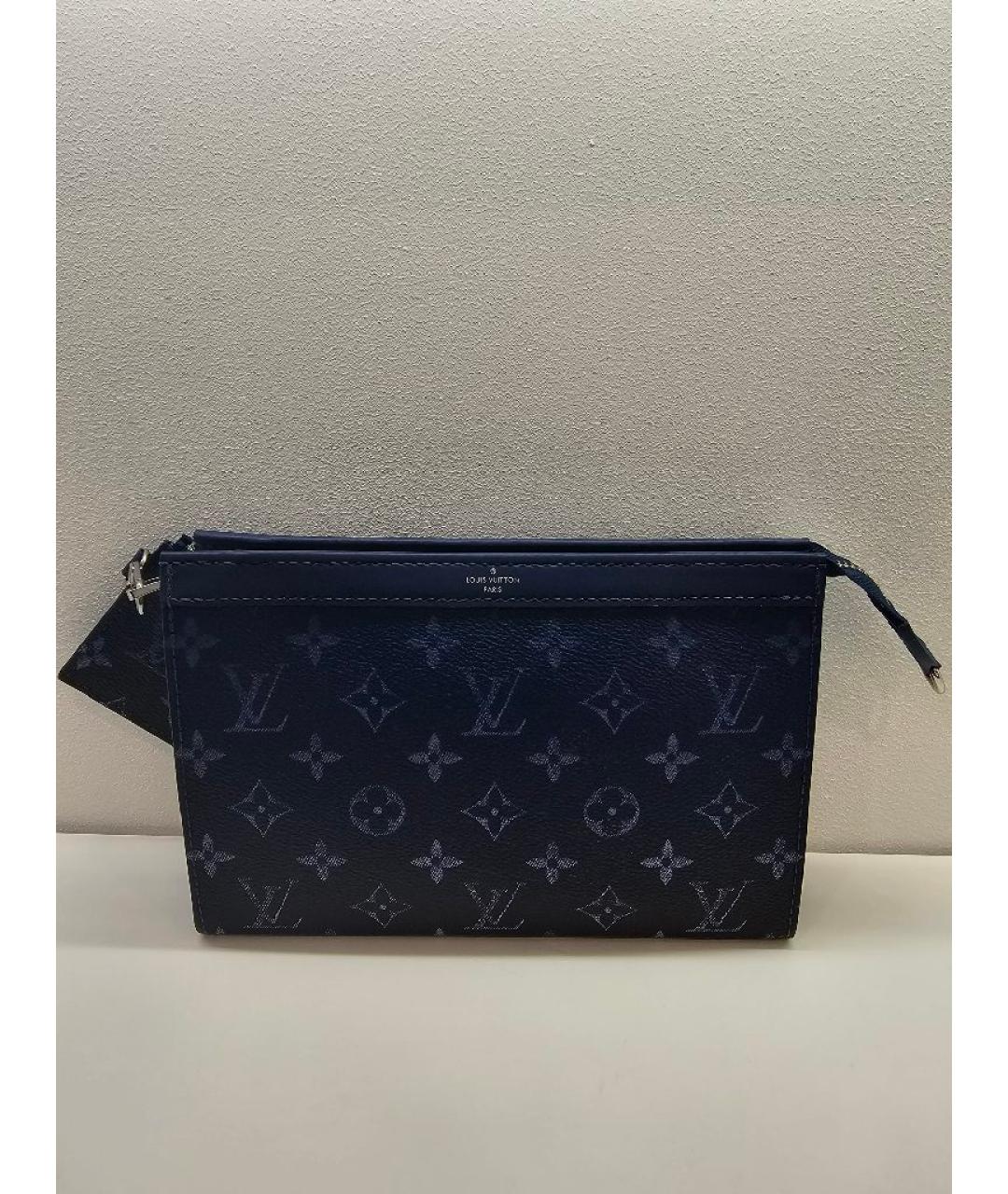 LOUIS VUITTON Синяя кожаная сумка на плечо, фото 3