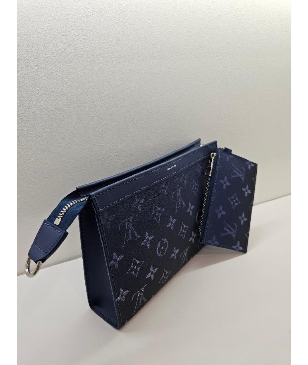 LOUIS VUITTON Синяя кожаная сумка на плечо, фото 2