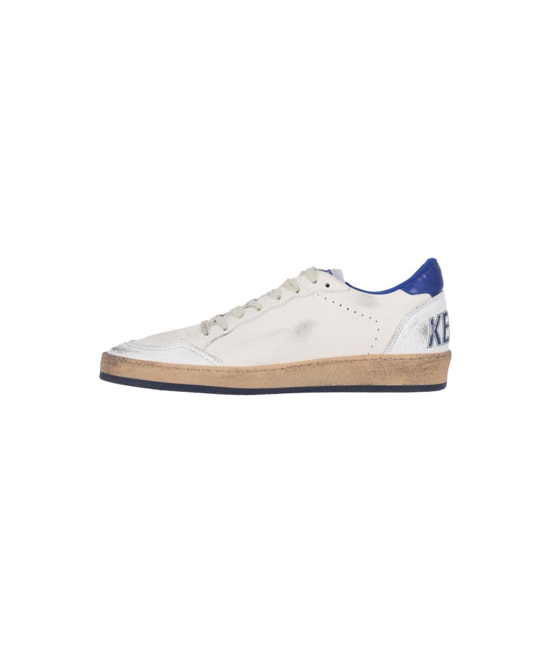 GOLDEN GOOSE DELUXE BRAND Белые кожаные низкие кроссовки / кеды, фото 3