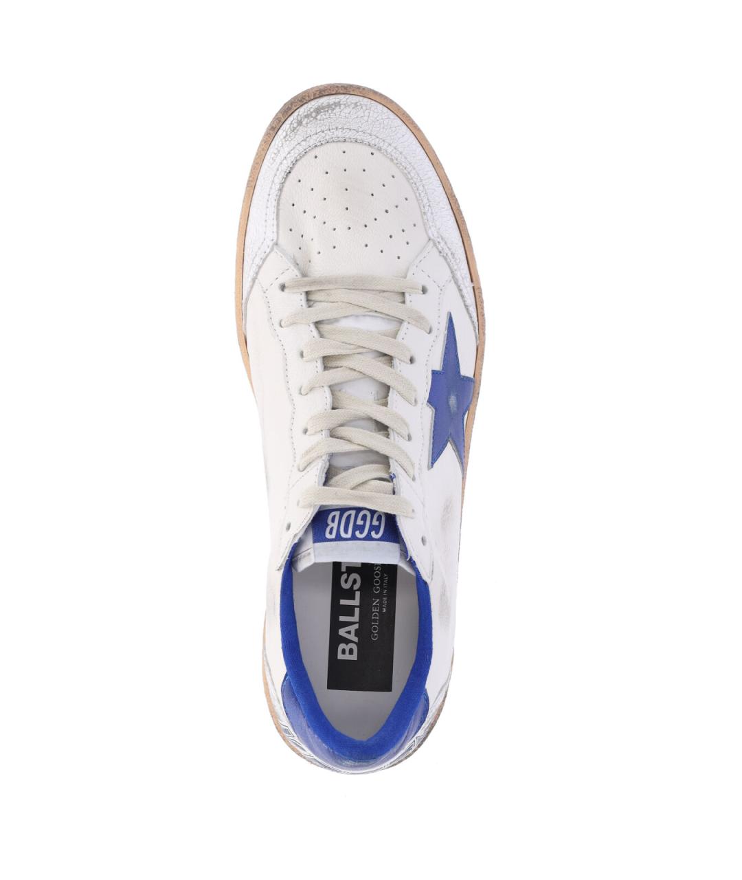 GOLDEN GOOSE DELUXE BRAND Белые кожаные низкие кроссовки / кеды, фото 5