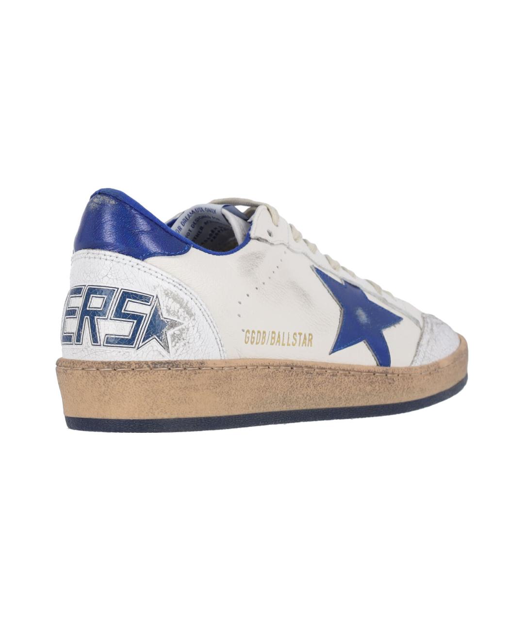 GOLDEN GOOSE DELUXE BRAND Белые кожаные низкие кроссовки / кеды, фото 4