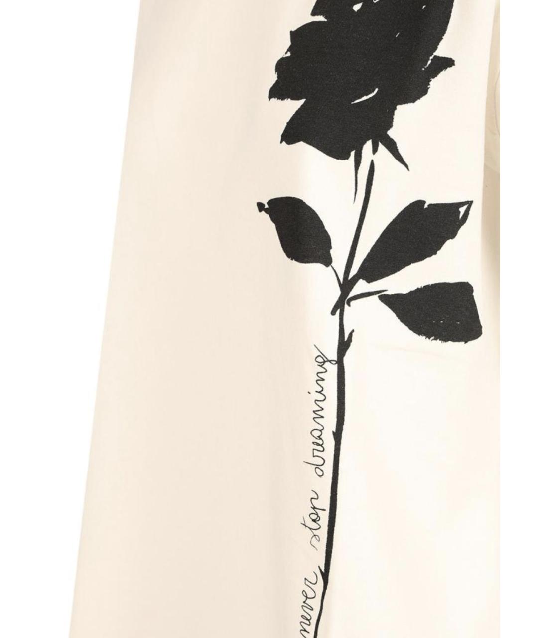 GOLDEN GOOSE DELUXE BRAND Бежевая хлопковая футболка, фото 3