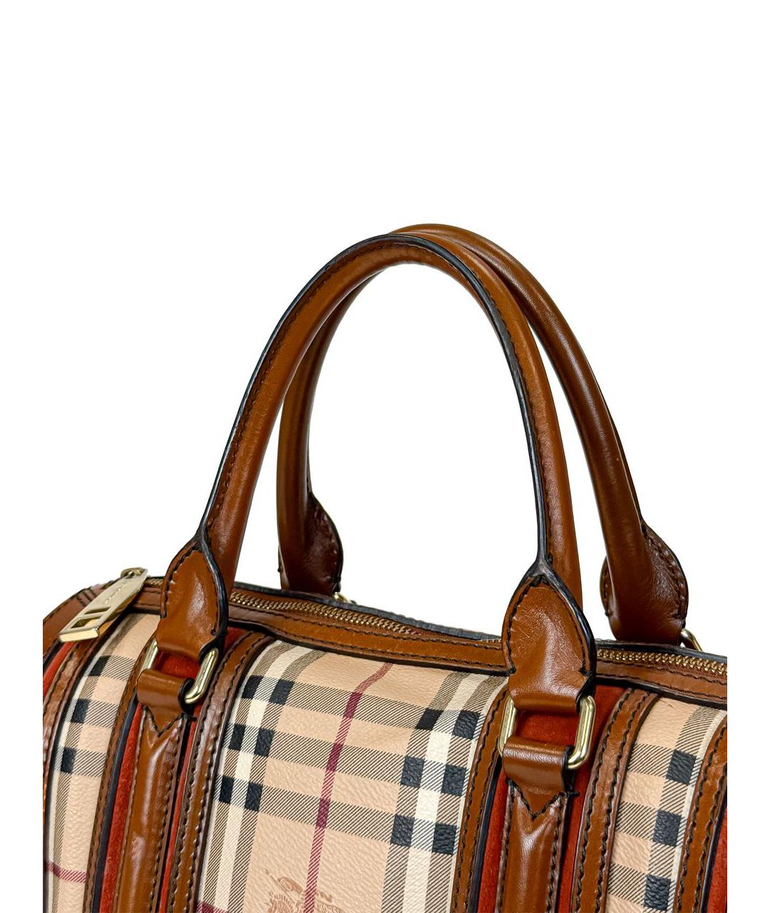 BURBERRY Бежевая сумка с короткими ручками, фото 8