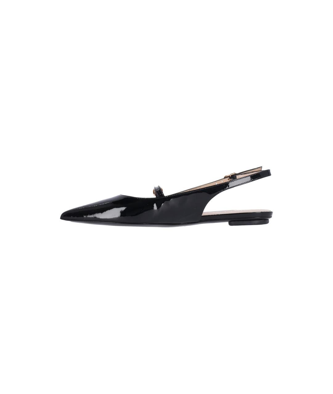 STUART WEITZMAN Черные балетки из лакированной кожи, фото 3