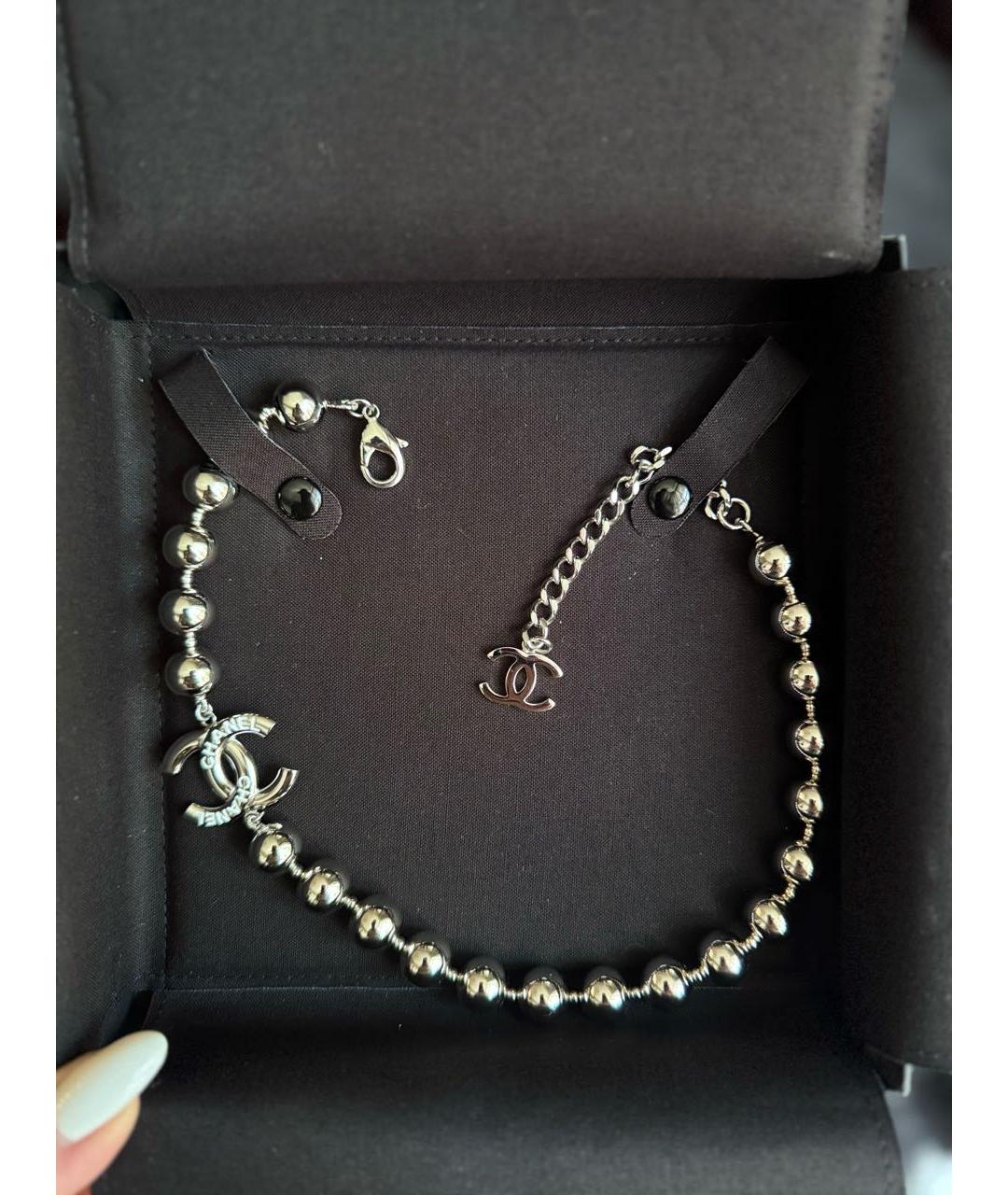 CHANEL Серебрянный чокер, фото 3