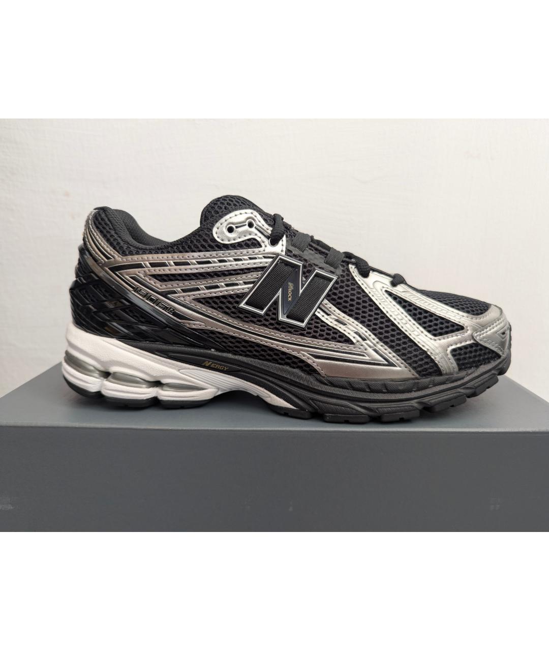 NEW BALANCE Черные текстильные низкие кроссовки / кеды, фото 5
