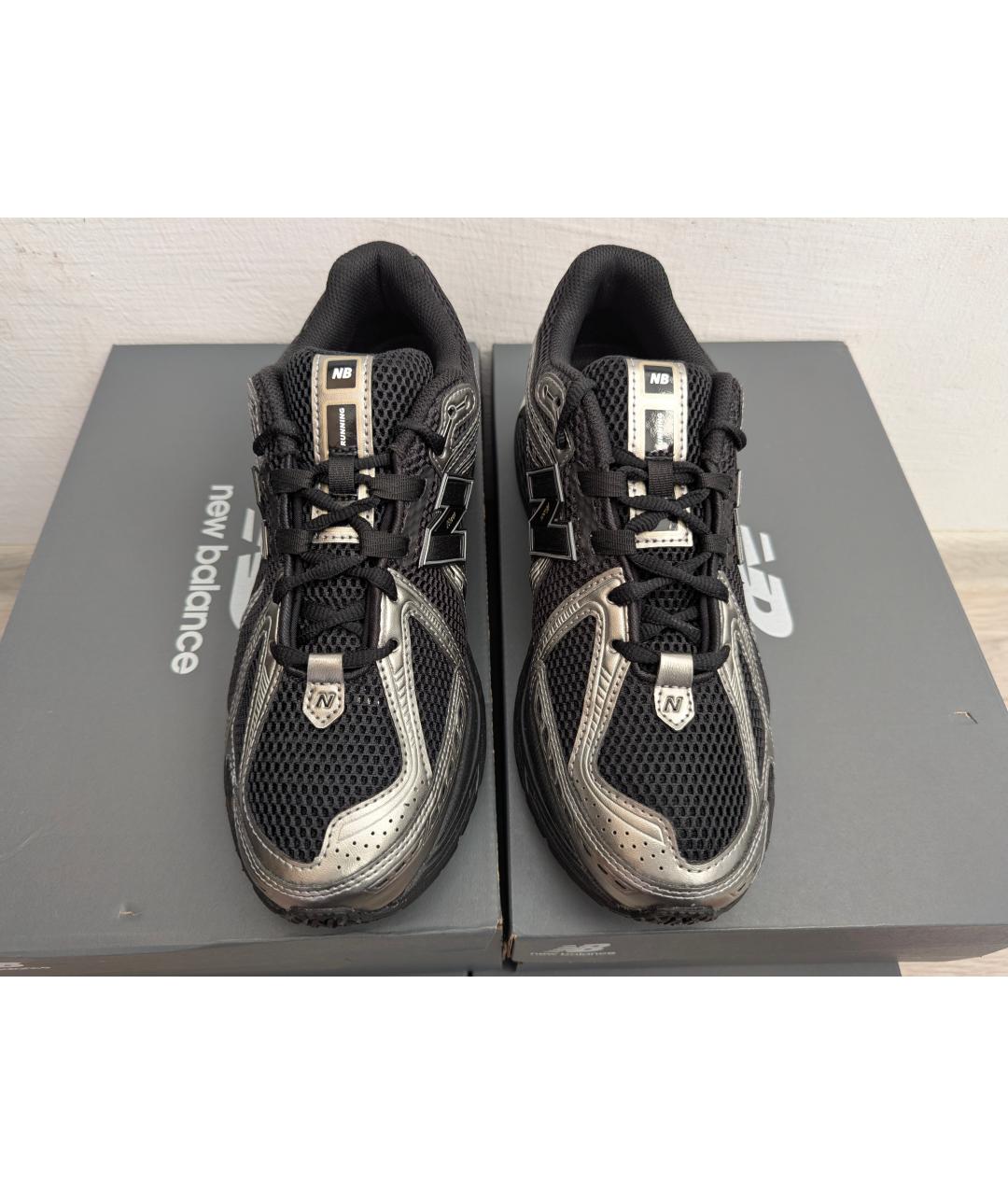 NEW BALANCE Черные текстильные низкие кроссовки / кеды, фото 2