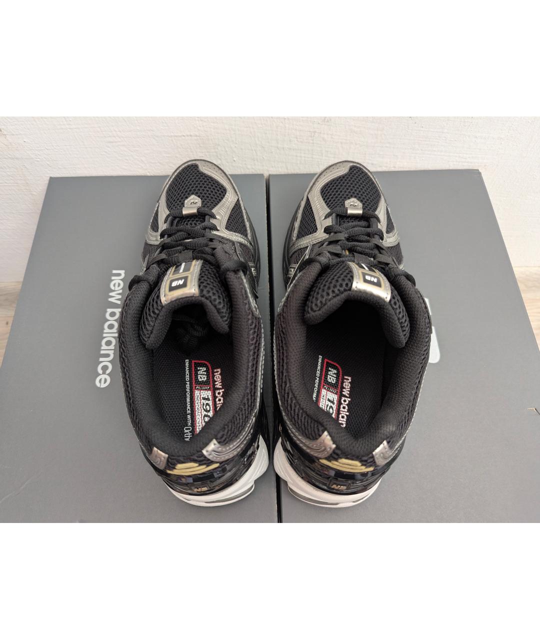 NEW BALANCE Черные текстильные низкие кроссовки / кеды, фото 3