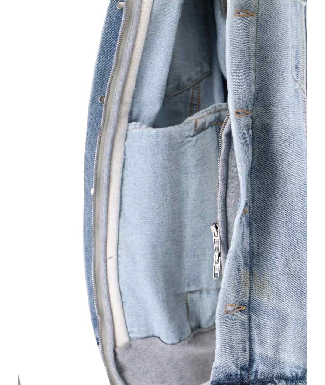 BALENCIAGA Голубая хлопковая куртка, фото 5