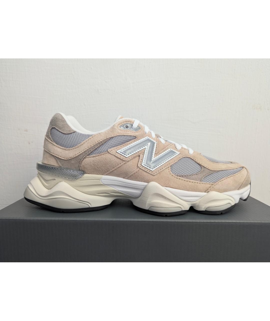 NEW BALANCE Бежевые замшевые низкие кроссовки / кеды, фото 7