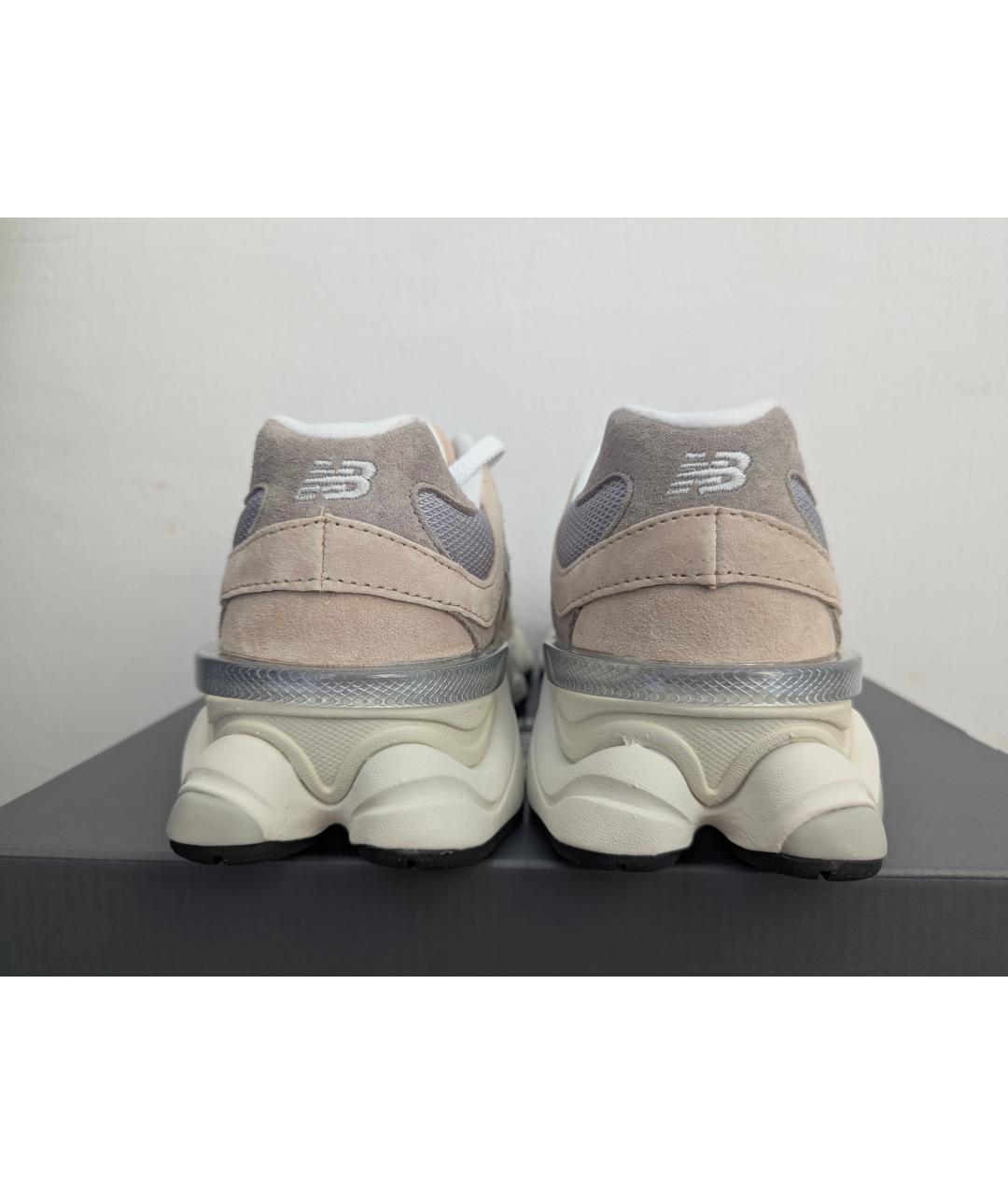 NEW BALANCE Бежевые замшевые низкие кроссовки / кеды, фото 4